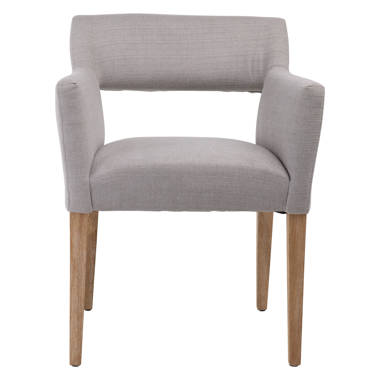 Grey fabric dining chairs with oak legs hot sale